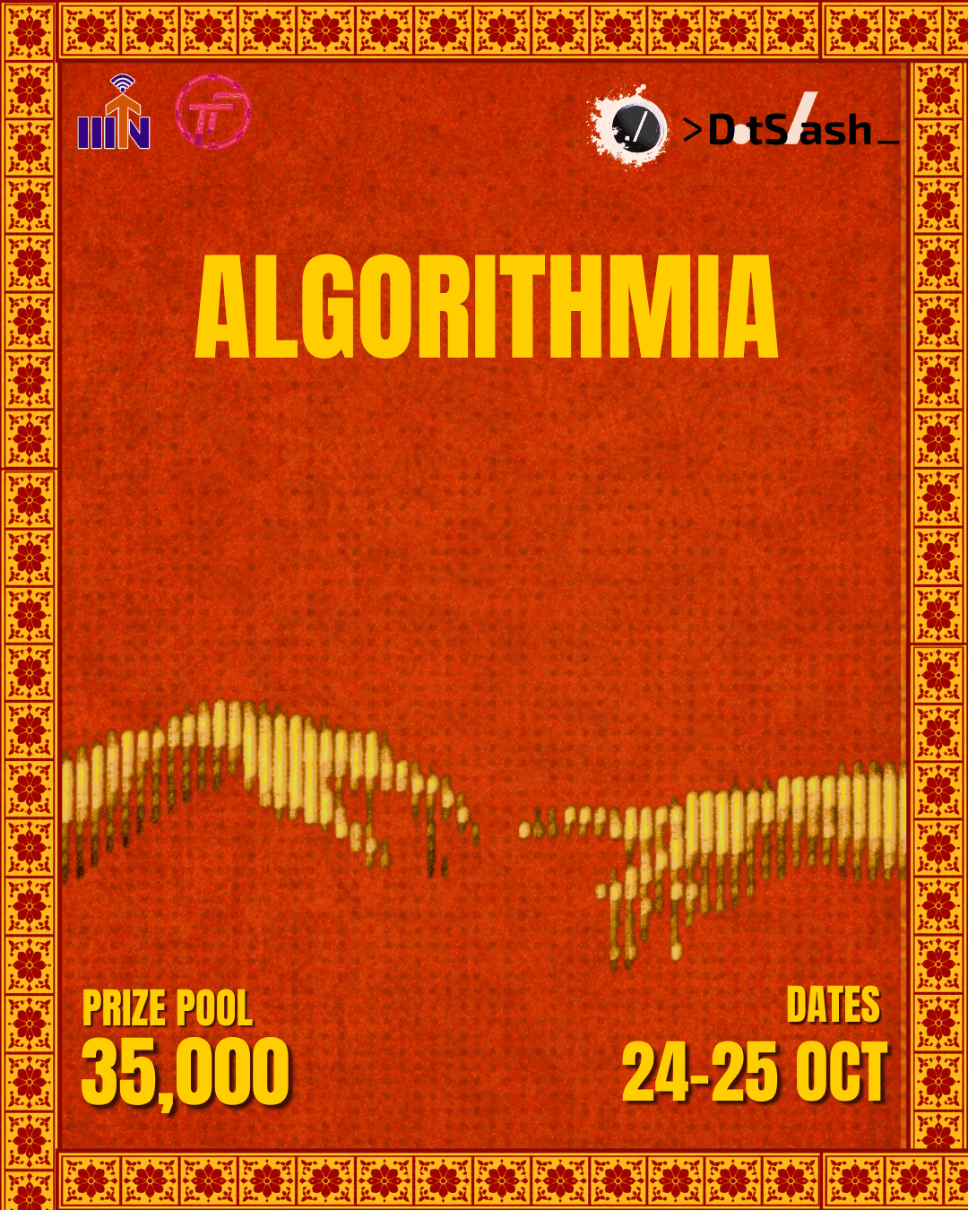 Algorithmia official competition poster — TantraFiesta 2026, IIIT Nagpur