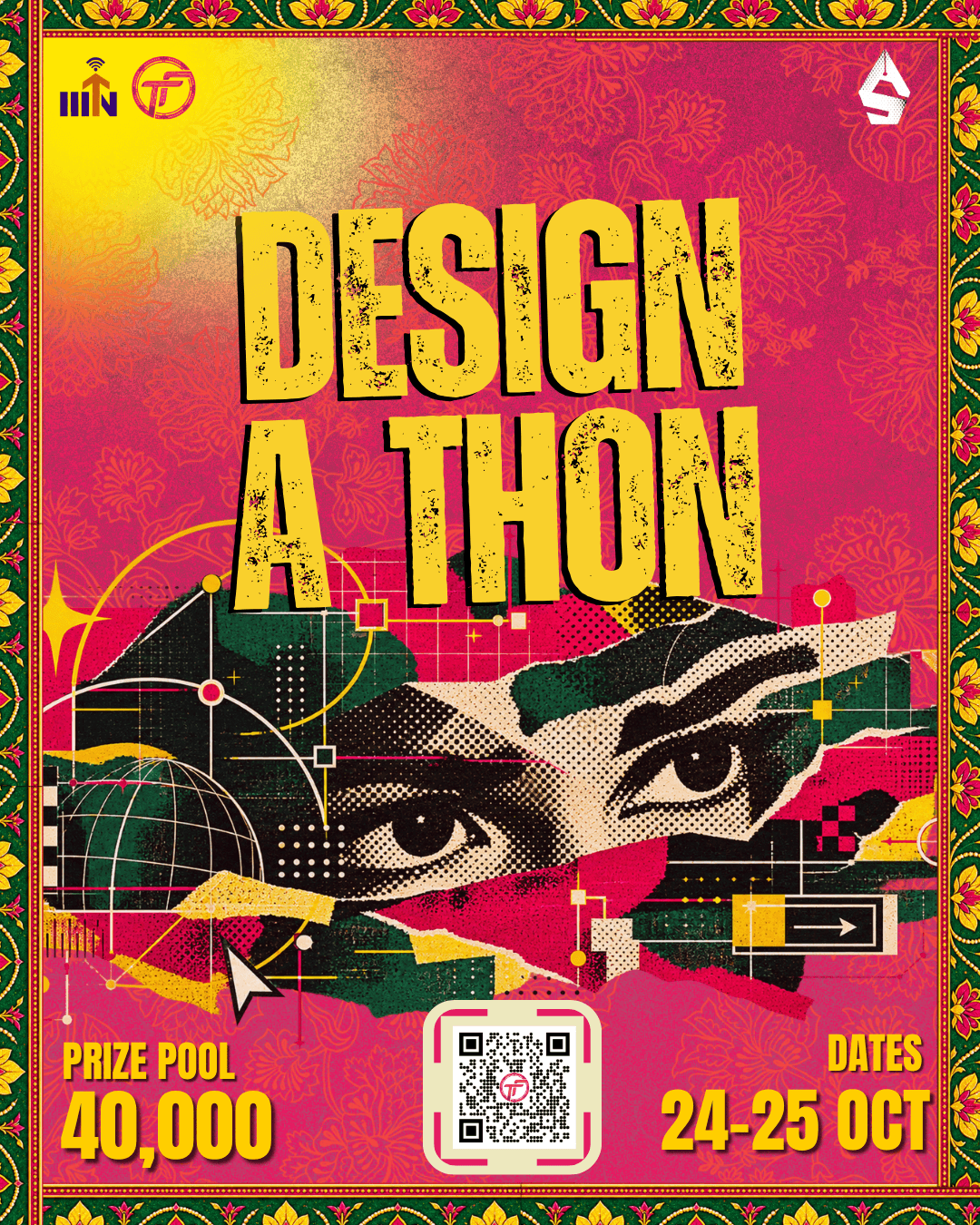Design-A-Thon official competition poster — TantraFiesta 2026, IIIT Nagpur