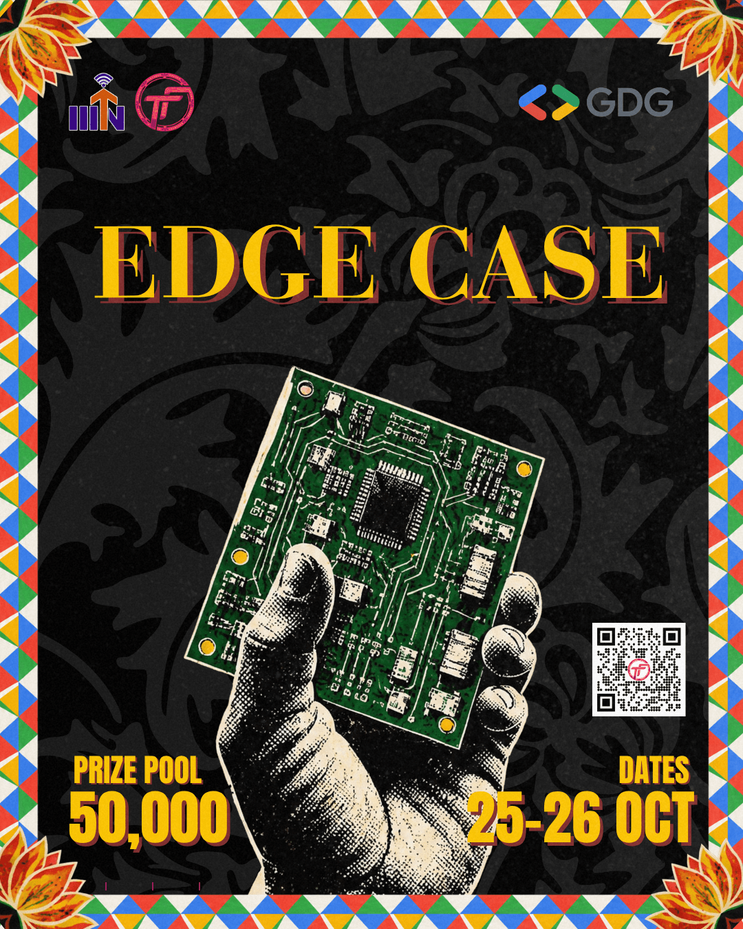 Edge Case '26 official competition poster — TantraFiesta 2026, IIIT Nagpur
