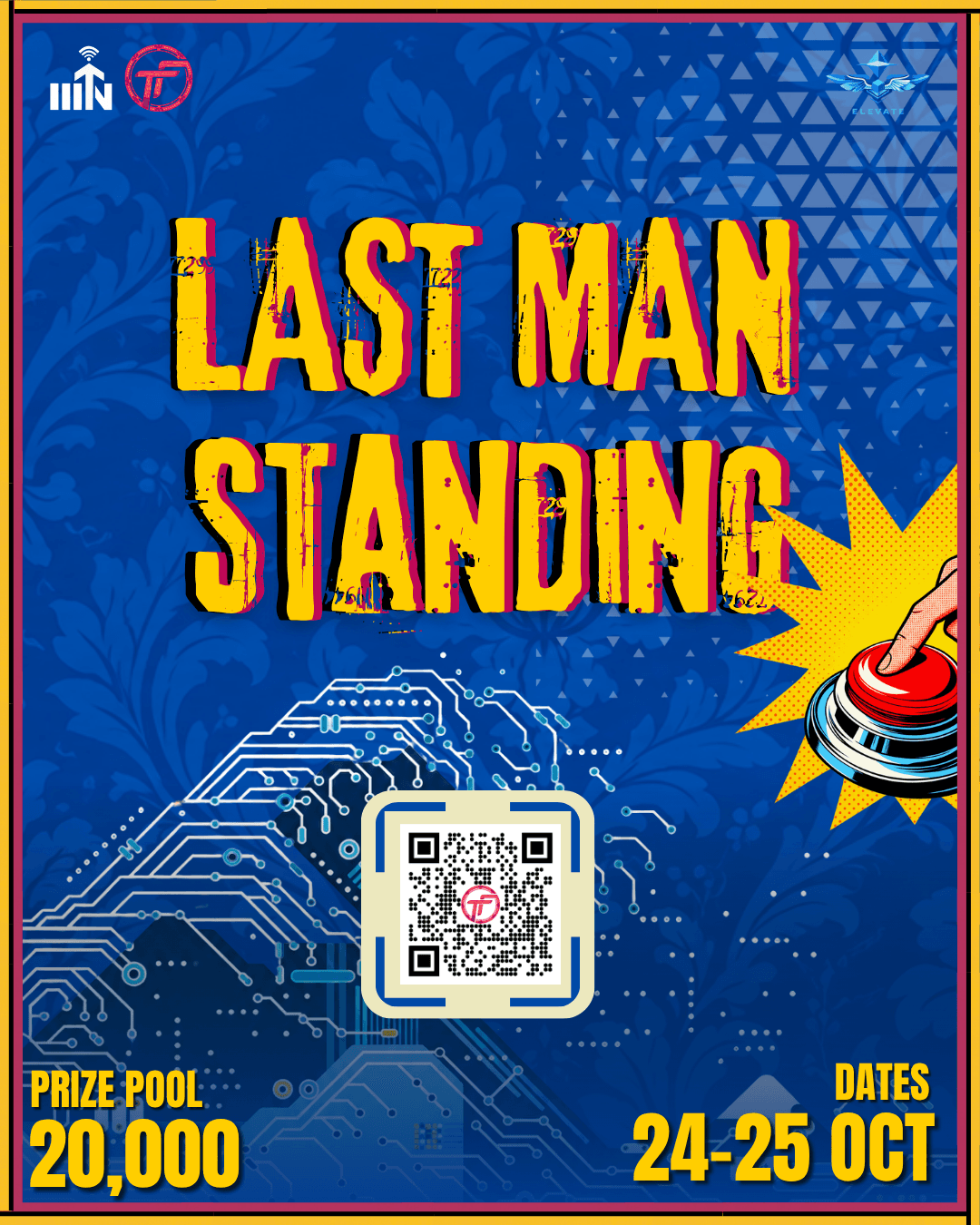 Last Man Standing 4.0 official competition poster — TantraFiesta 2026, IIIT Nagpur