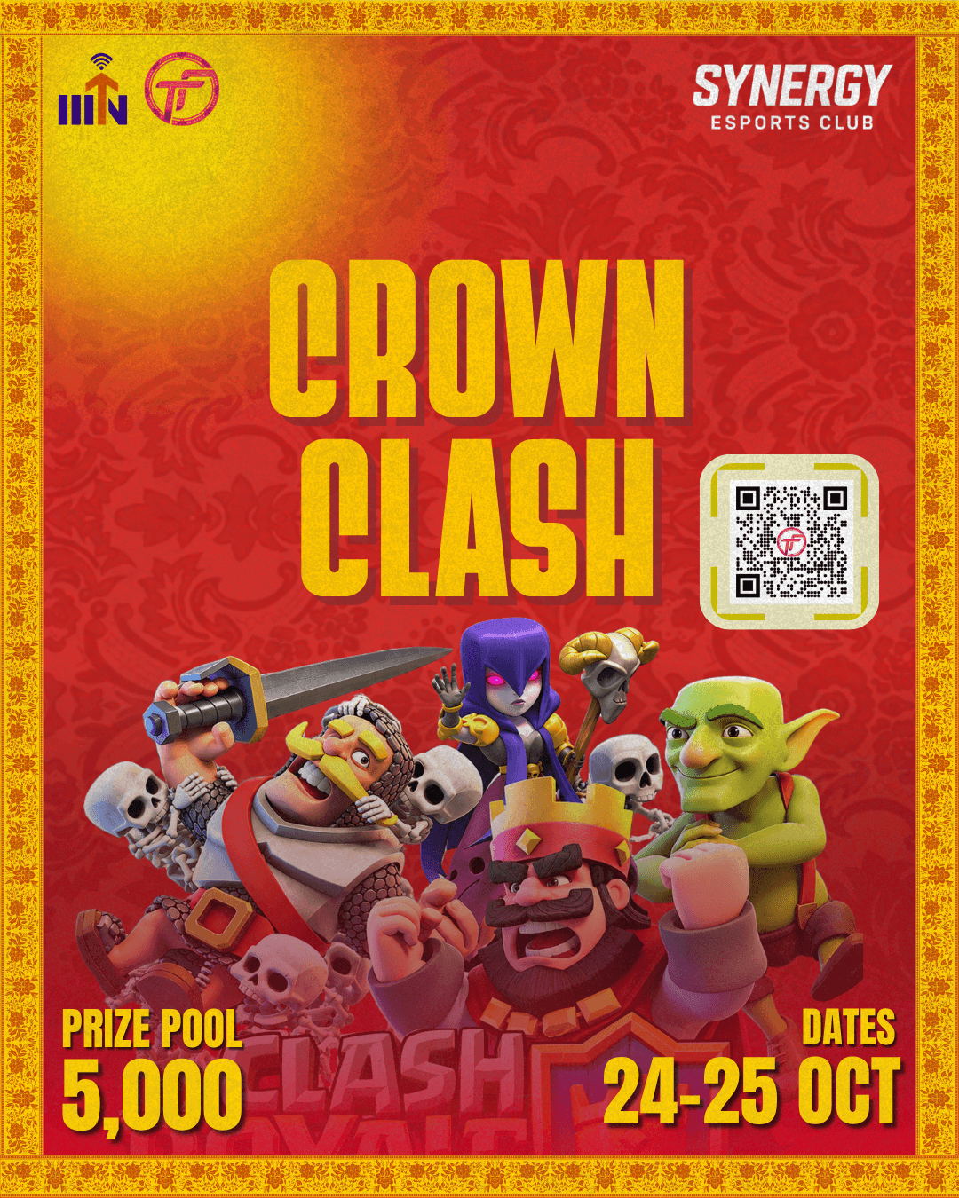 Crown Clash official competition poster — TantraFiesta 2026, IIIT Nagpur