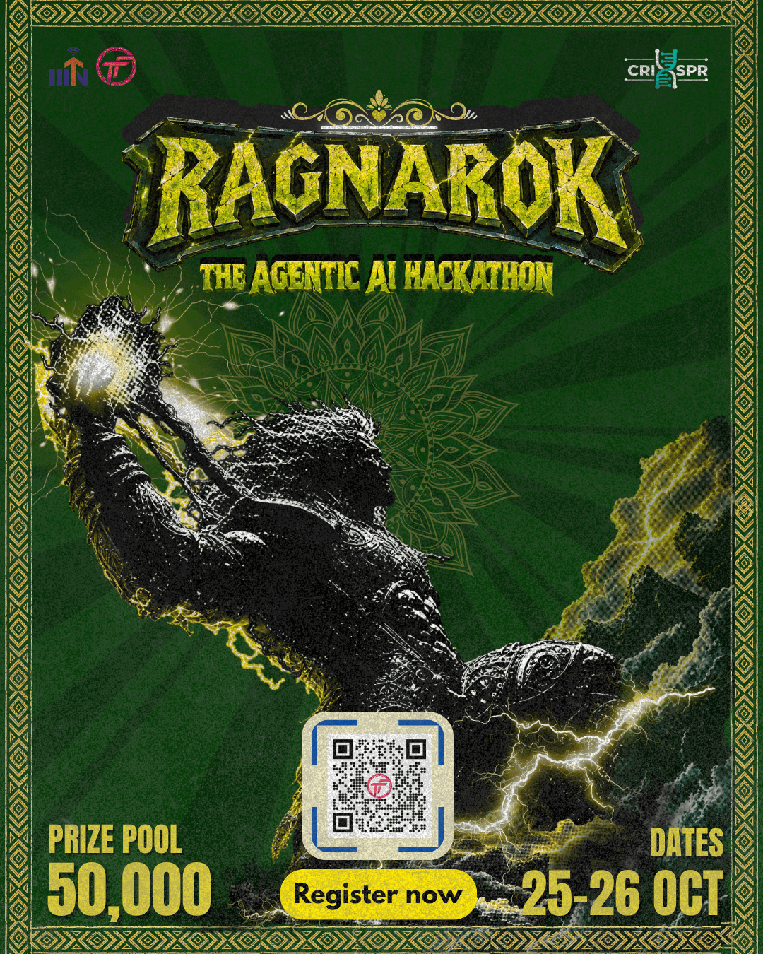 Ragnarok official competition poster — TantraFiesta 2026, IIIT Nagpur